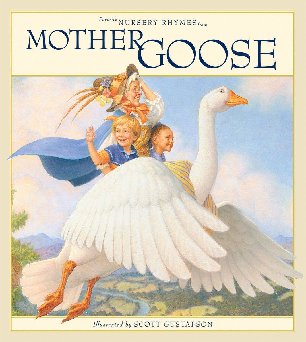 Favorite Nursery Rhymes from Mother Goose by Scott Gustafson baby book - Little Birdies Boutique