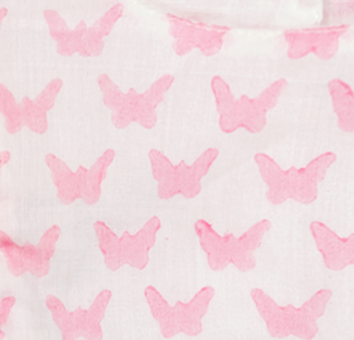 Anna Baby Romper Pink Butterfly