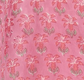 Ondine Ruffle Dress Pink Palm