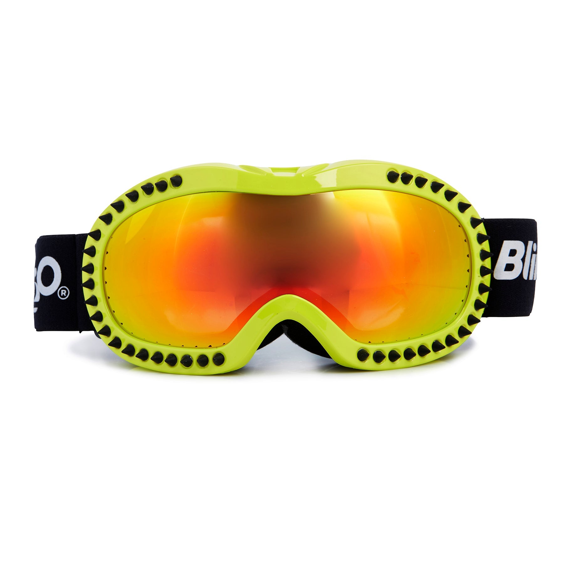 Bling2o Yellow kids ski goggles with orange lenses