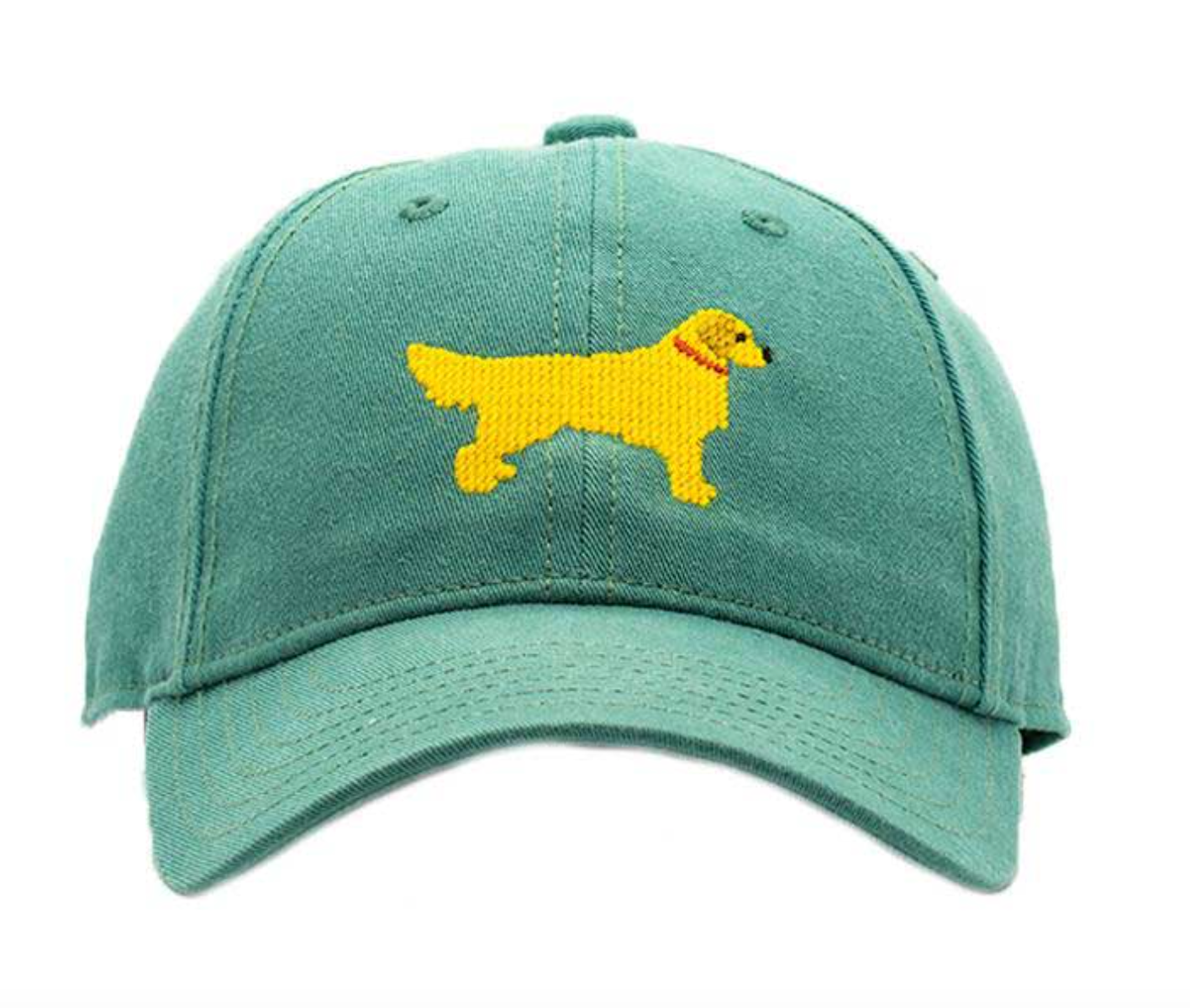 Harding Lane Kids Golden Retriever Baseball Hat - Moss Green - Little Birdies