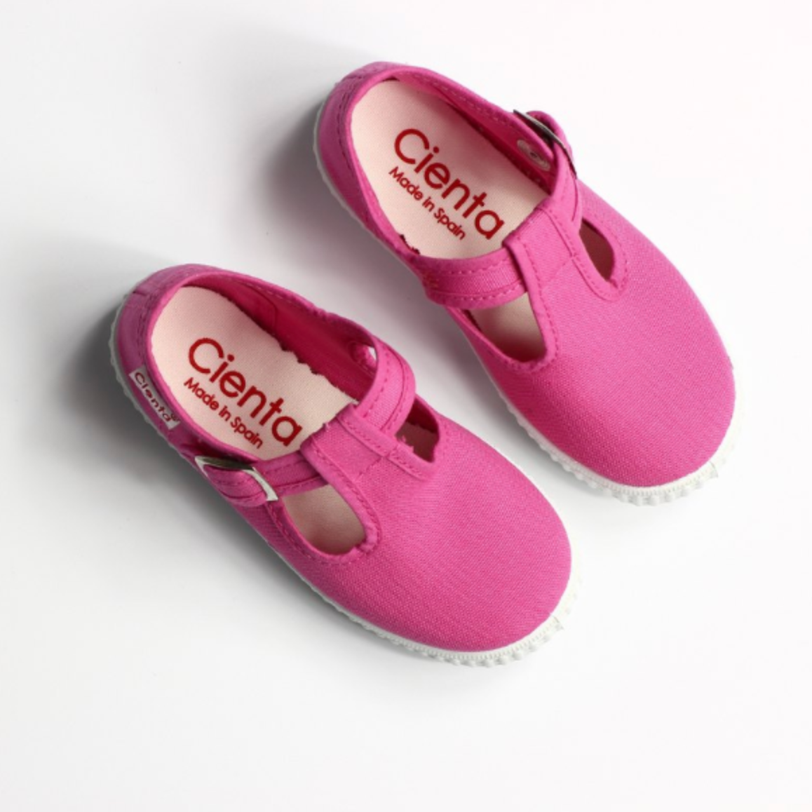 Cienta shoe Fuchsia T-Strap Sneaker- Little Birdies
