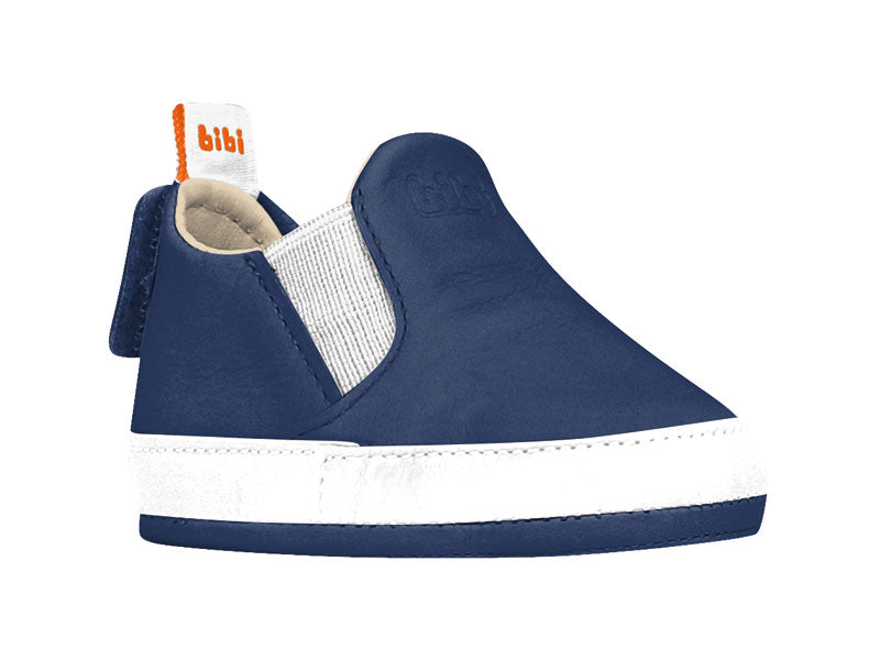 Bibi Brazil boys navy crib shoe