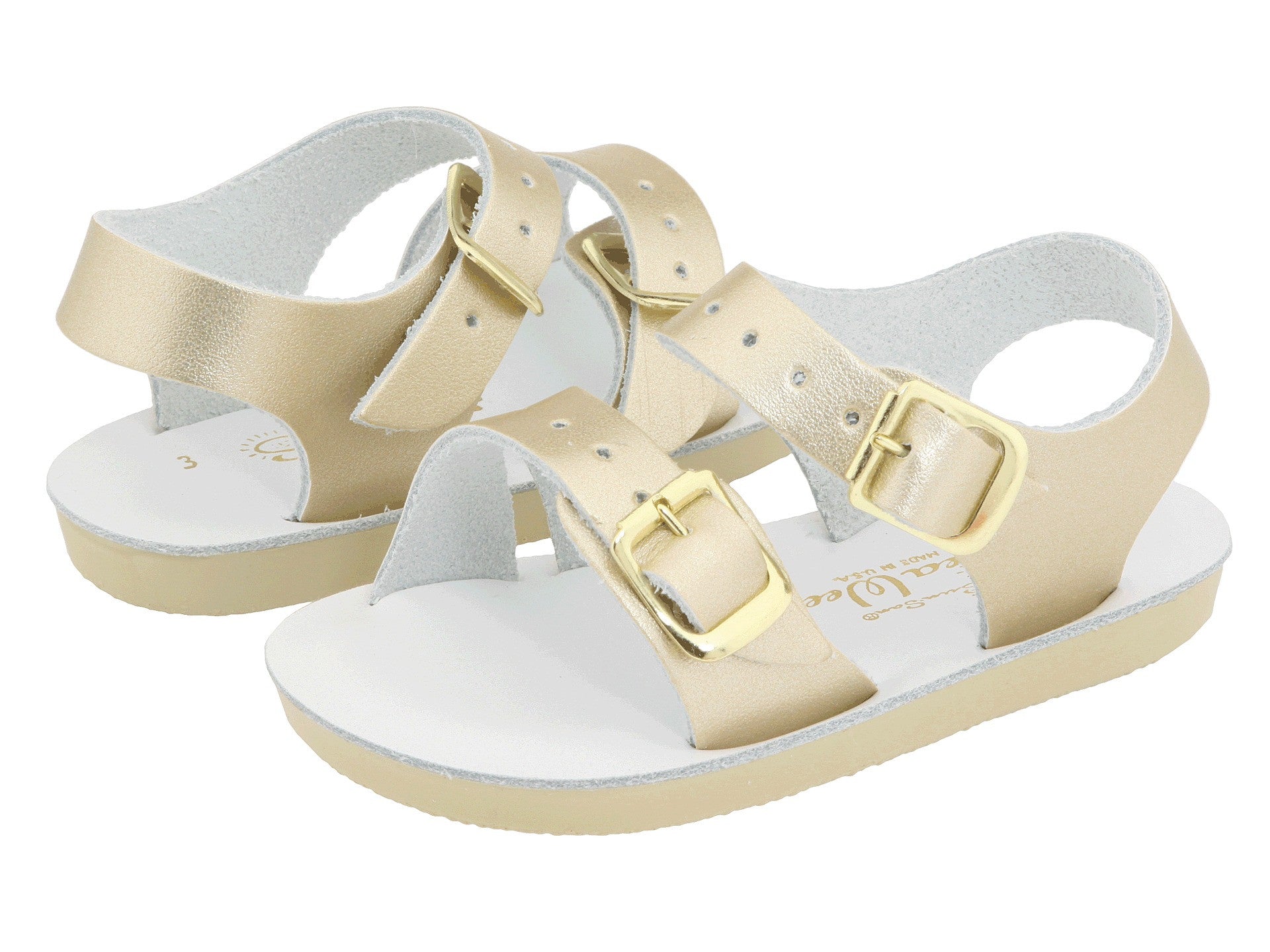 salt water sandal gold surfer sun san hoy shoe company