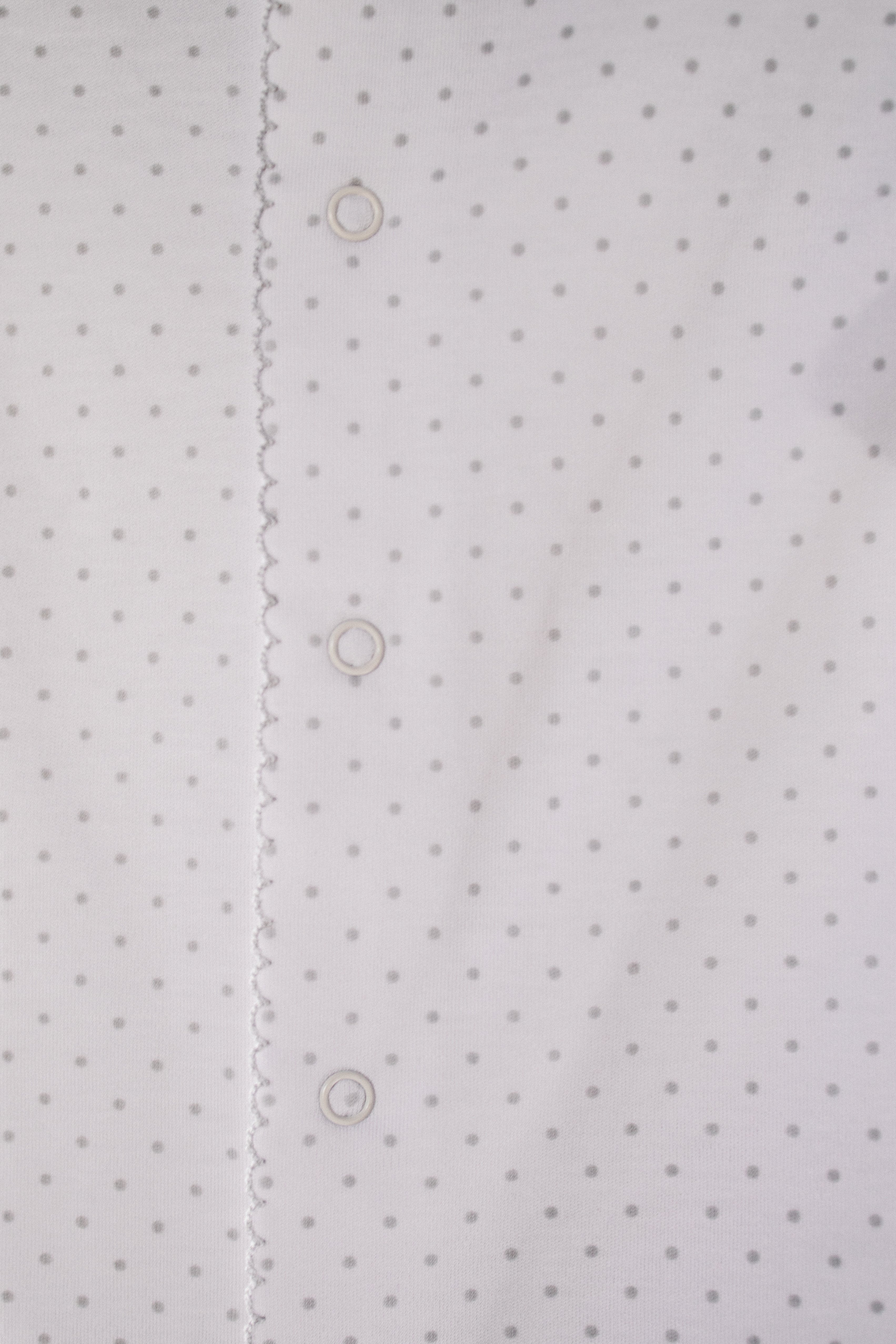 Grey Polka Dot Footie
