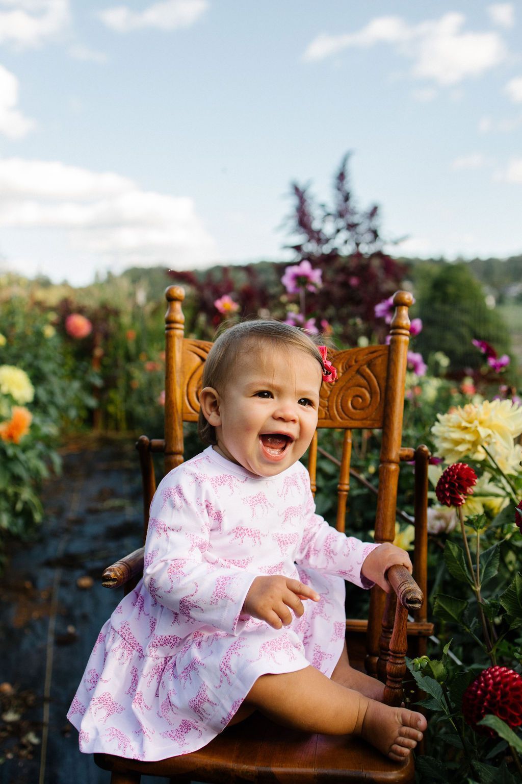 Pineapple Sunshine Pink Cheetah Swing Dress