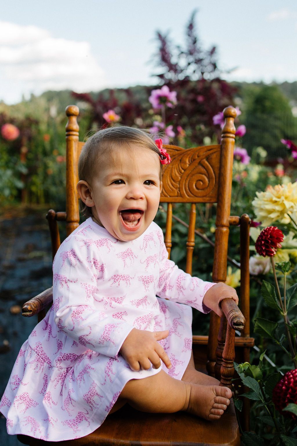 Pineapple Sunshine Pink Cheetah Swing Dress