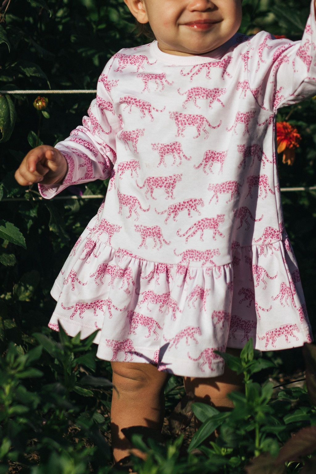 Pineapple Sunshine Pink Cheetah Swing Dress