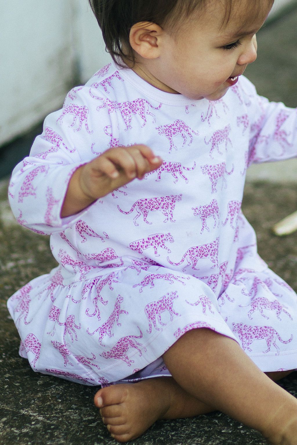 Pineapple Sunshine Pink Cheetah Swing Dress