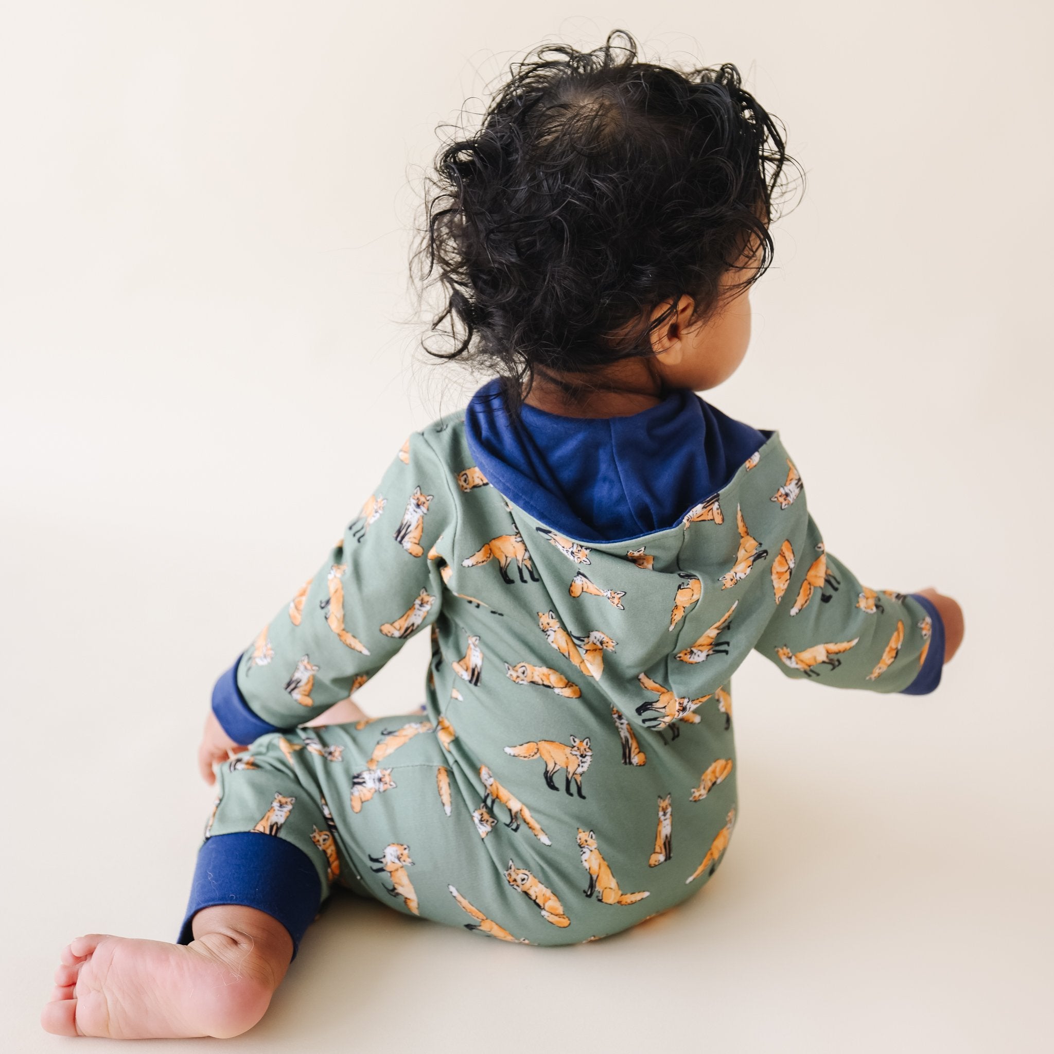 Pineapple Sunshine Green Fox Jogger Jumpsuit