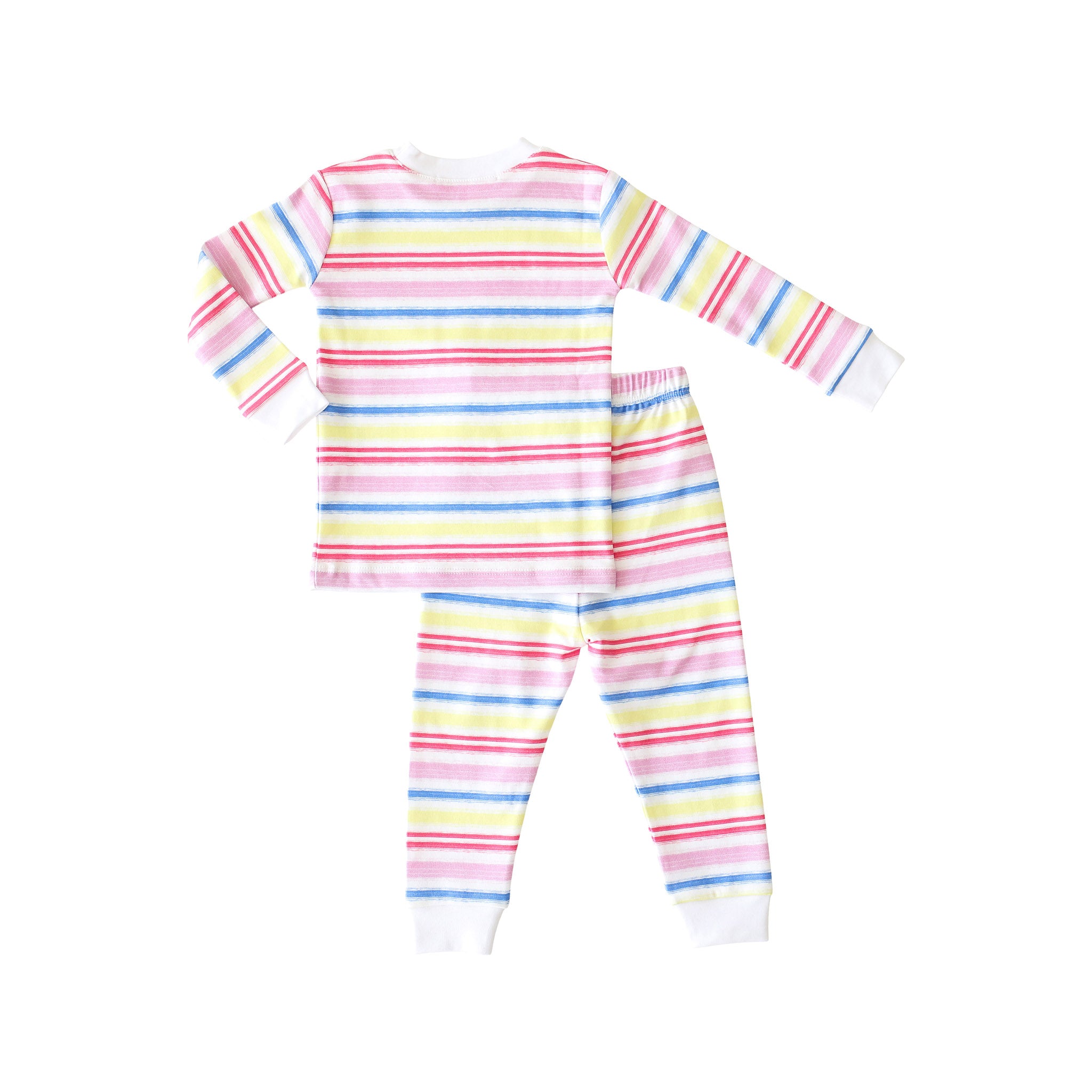 Pineapple Sunshine Rainbow Stripe 2-piece Pajama