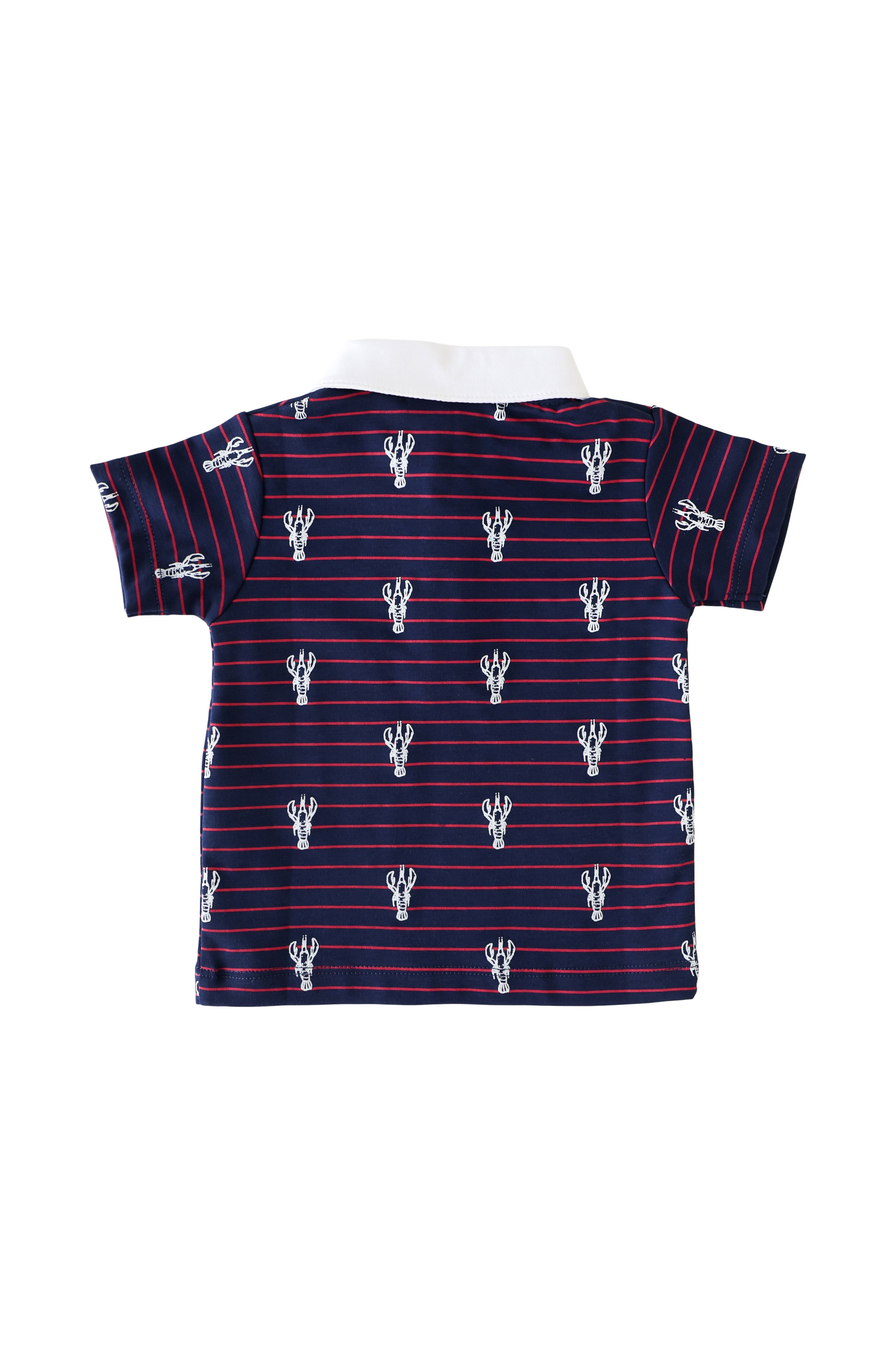 Pineapple Sunshine Lobster Stripe Polo