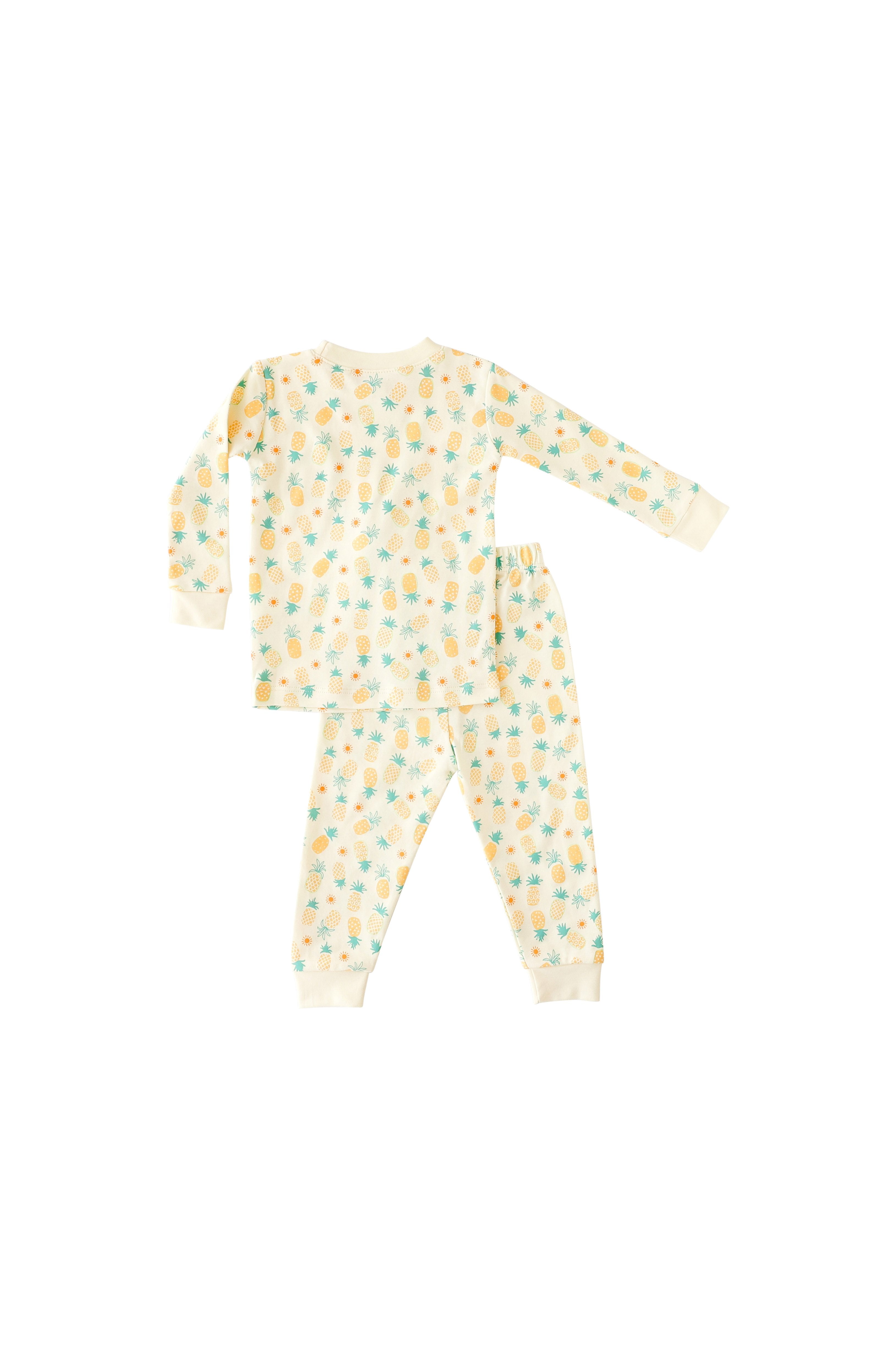 Pineapple Sunshine Pineapple Print 2-Piece Pajama