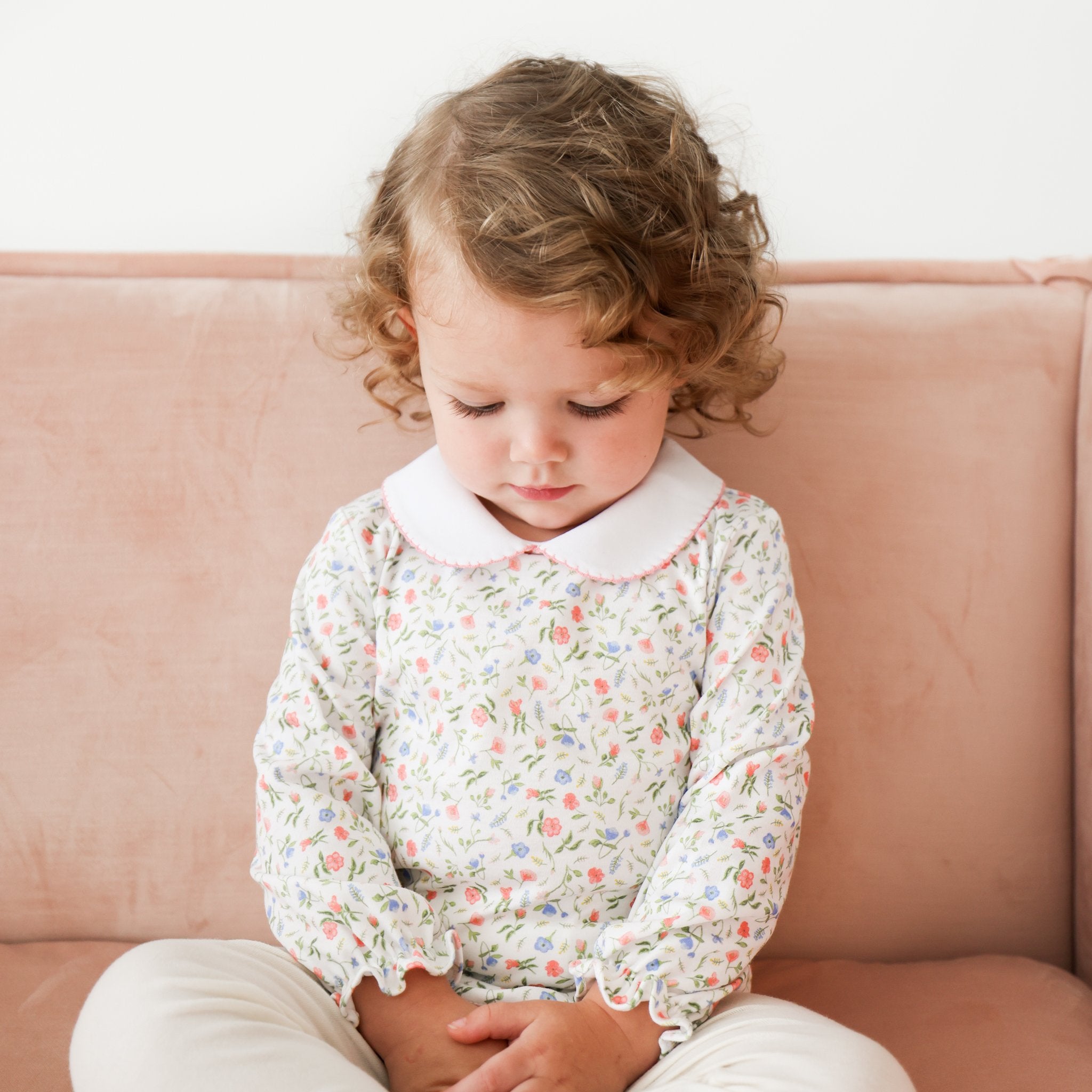 Pineapple Sunshine Pink Madison Peter Pan Top
