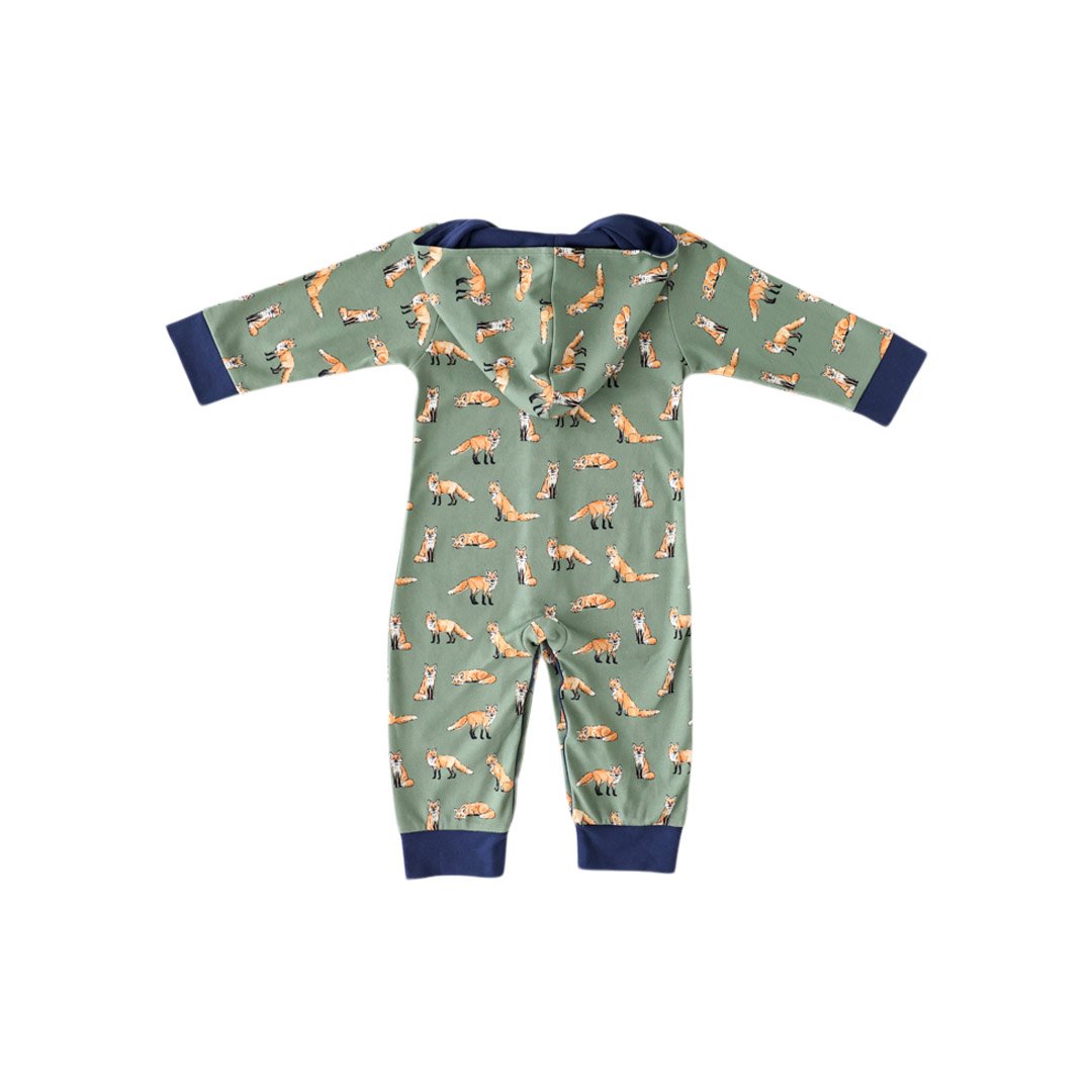 Pineapple Sunshine Green Fox Jogger Jumpsuit
