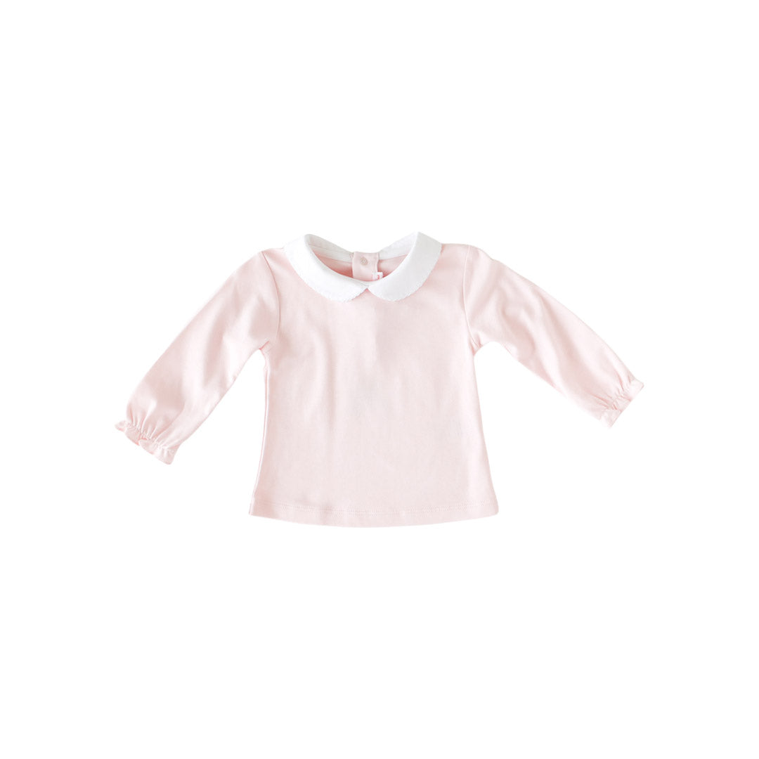 Pineapple Sunshine Peter Pan Top- Pink