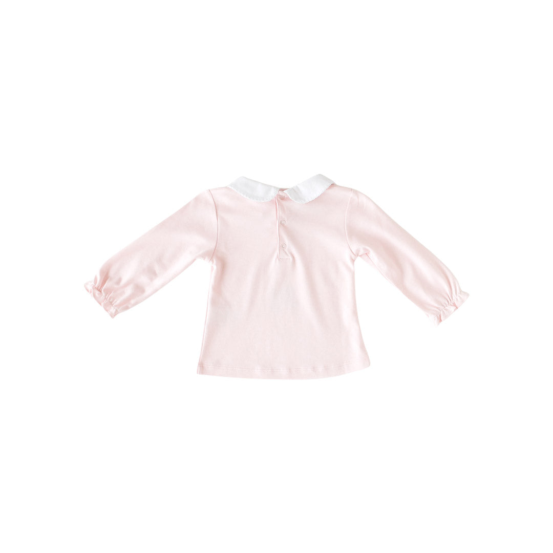 Pineapple Sunshine Peter Pan Top- Pink