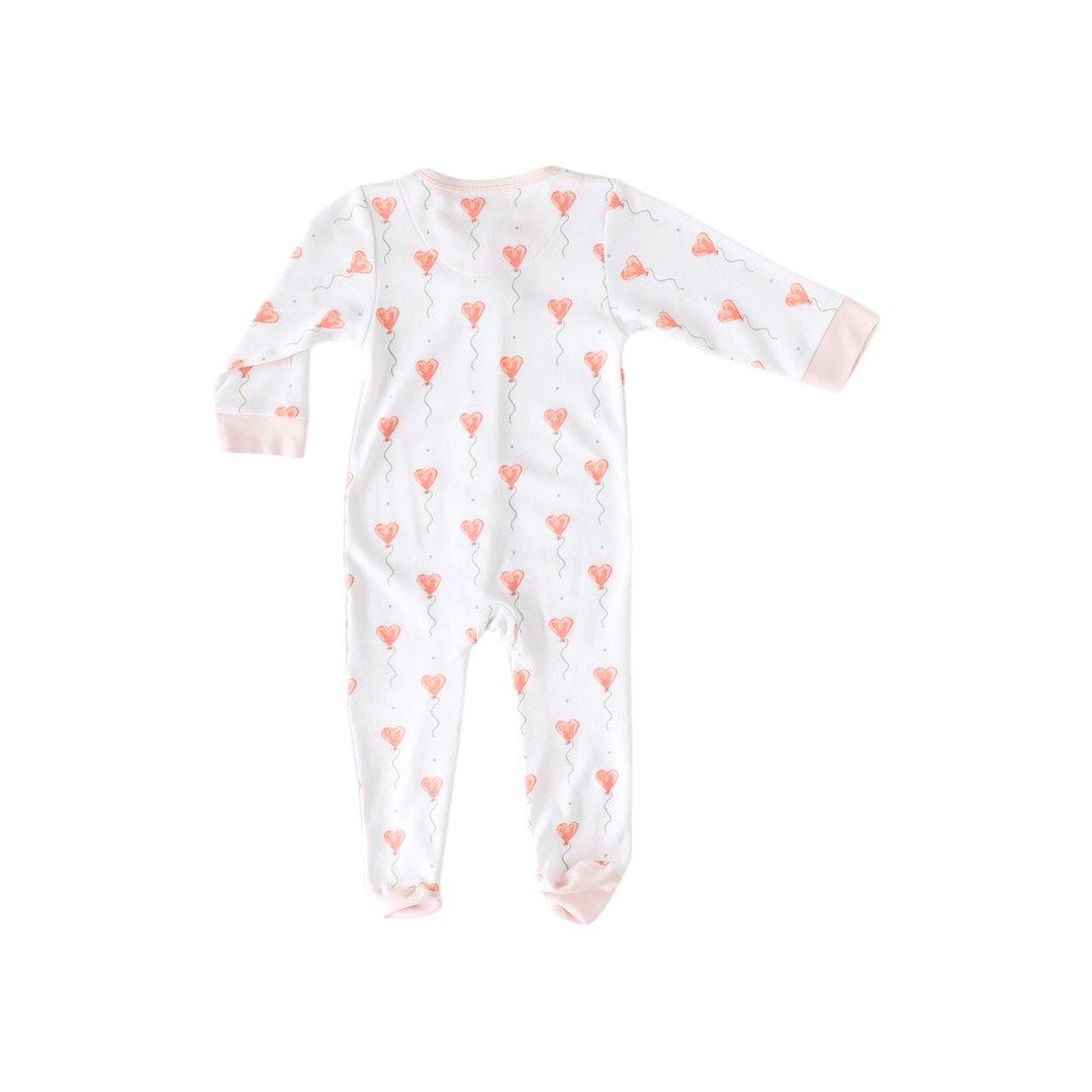 Pineapple Sunshine White Heart Balloon Footie
