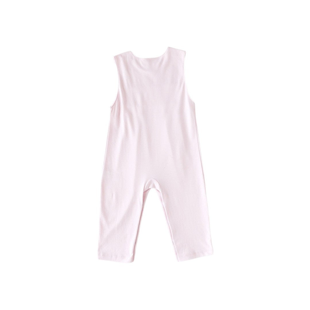 Pineapple Sunshine Pink Fox Smocked Romper