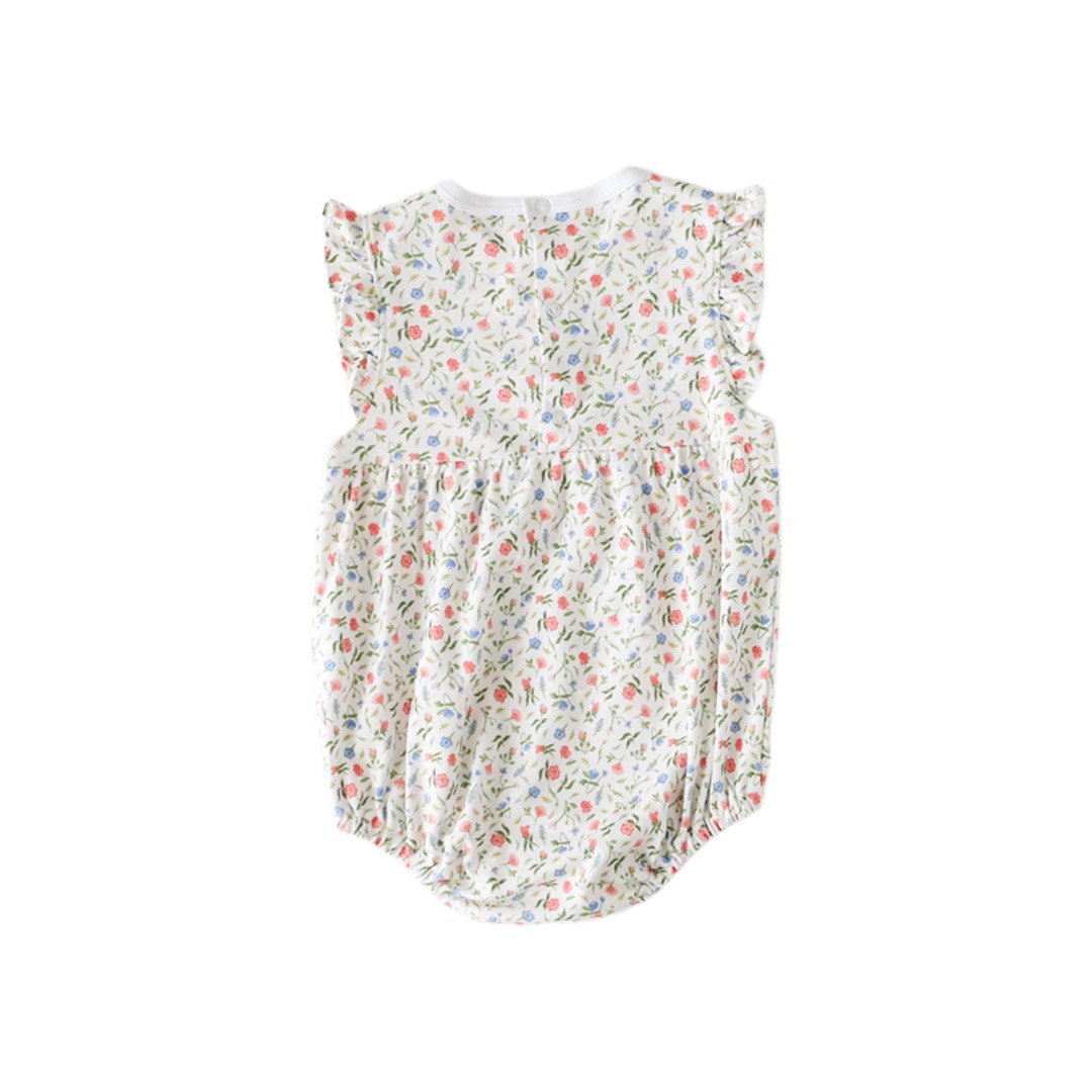 Pineapple Sunshine Pink Madison Smocked Bubble