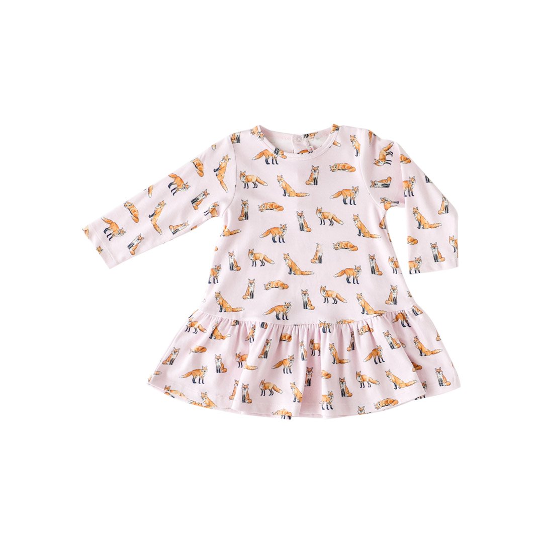Pineapple Sunshine Pink Fox Swing Dress