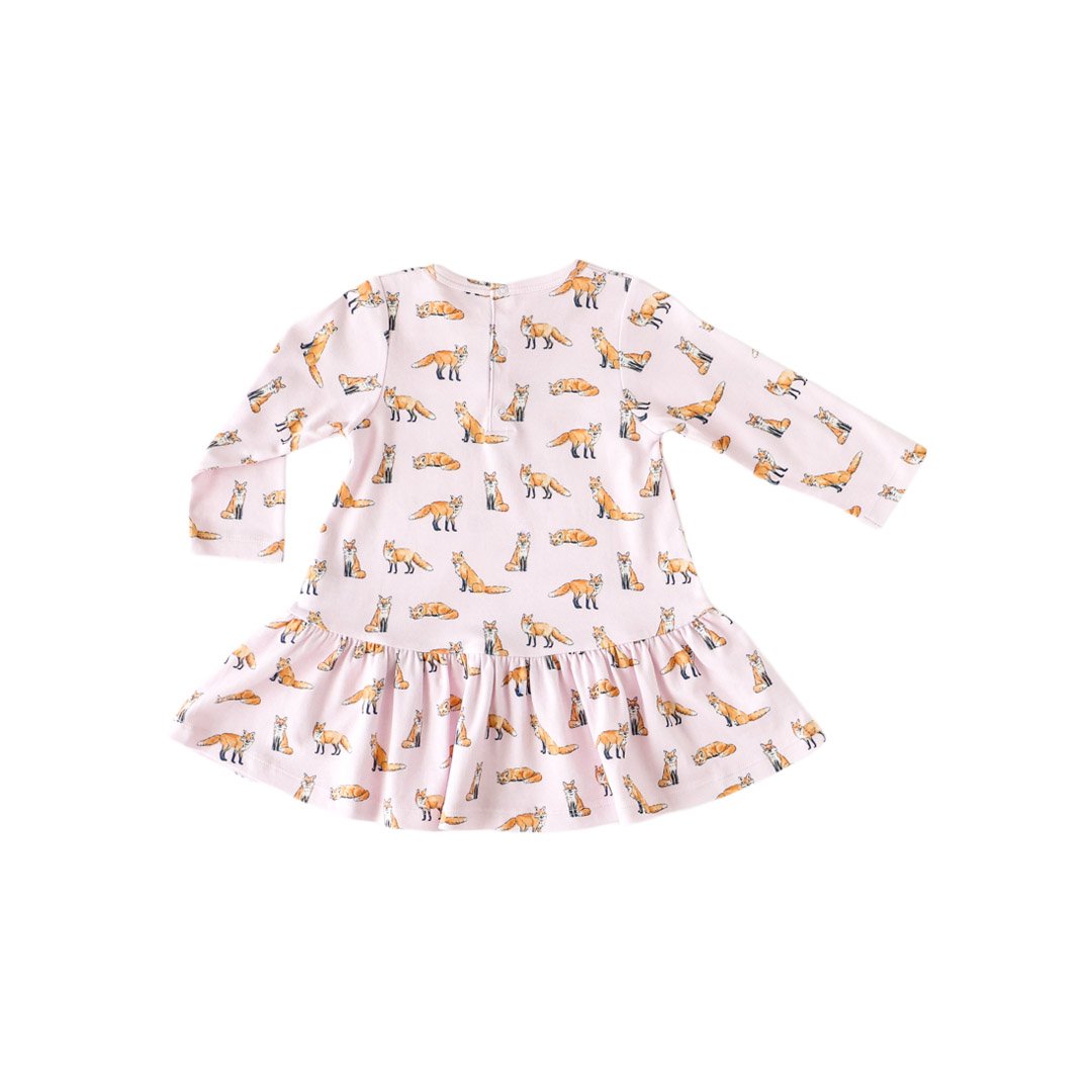 Pineapple Sunshine Pink Fox Swing Dress
