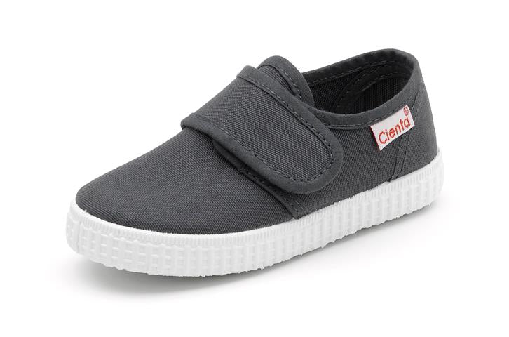 Cienta single strap velcro sneaker dark grey 58000.74