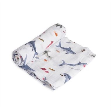little unicorn shark swaddle - little birdies boutique