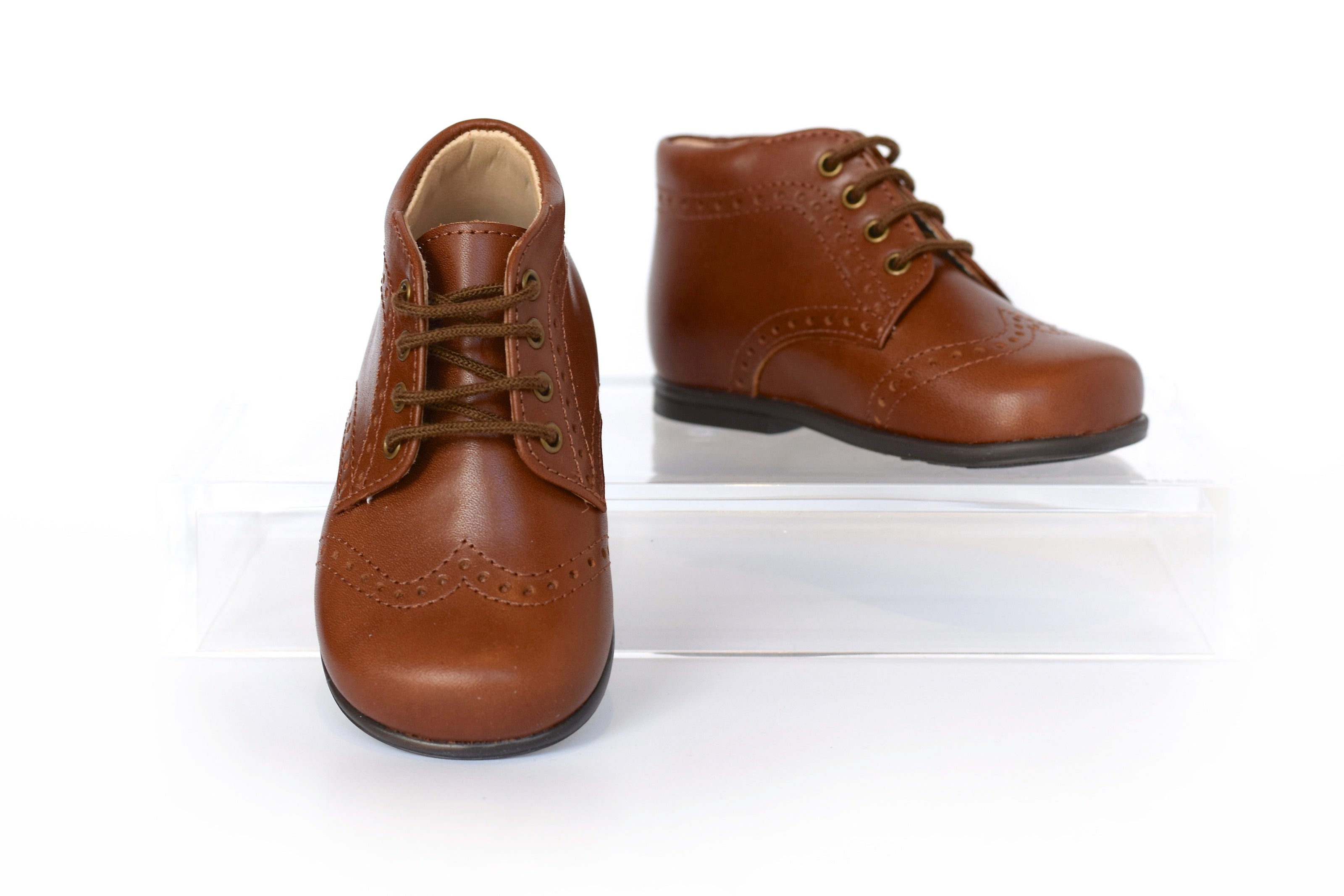 Cognac Leather Bootie