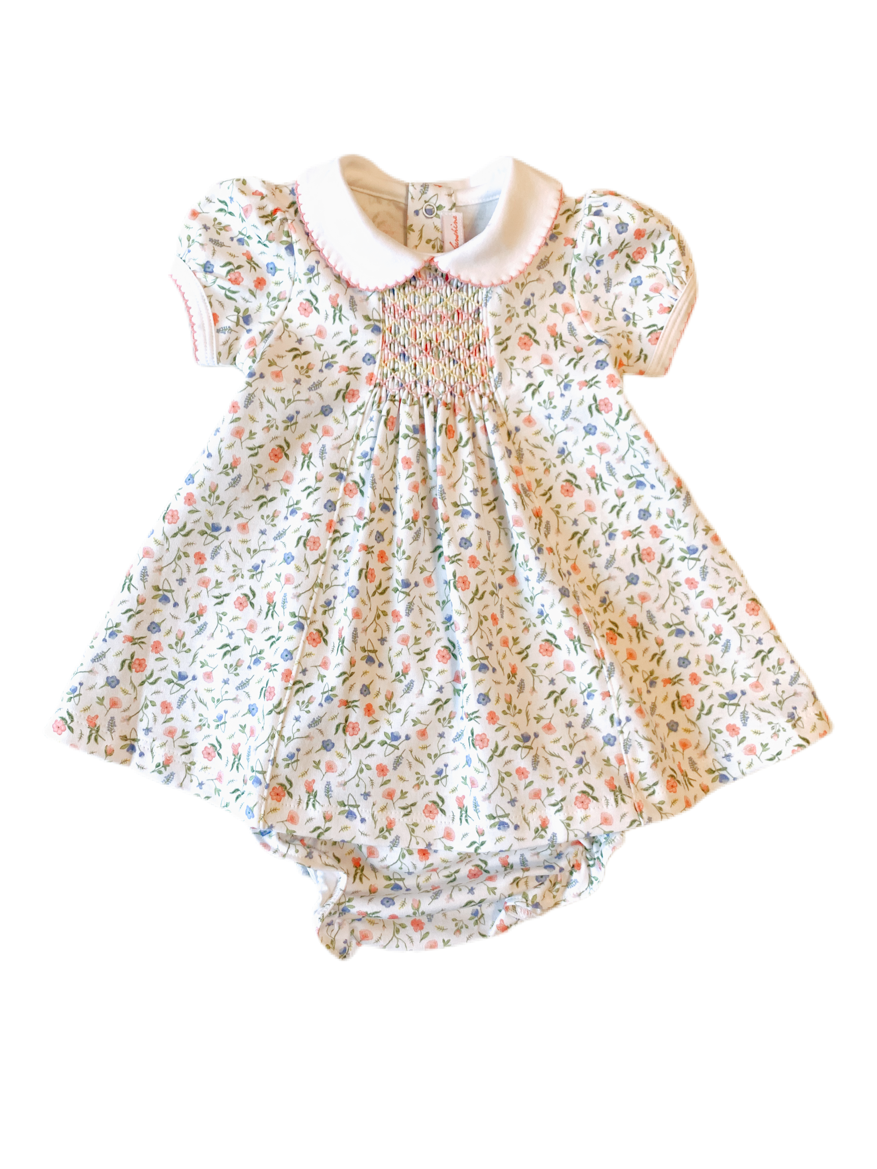 Pineapple Sunshine Pink Madison Smocked Dress - Little Birdies