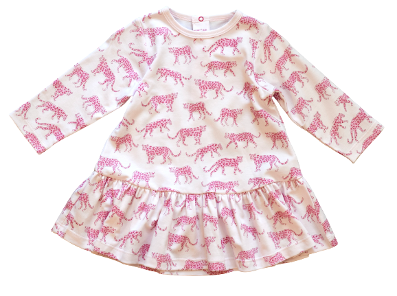 Pineapple Sunshine Pink Cheetah Swing Dress