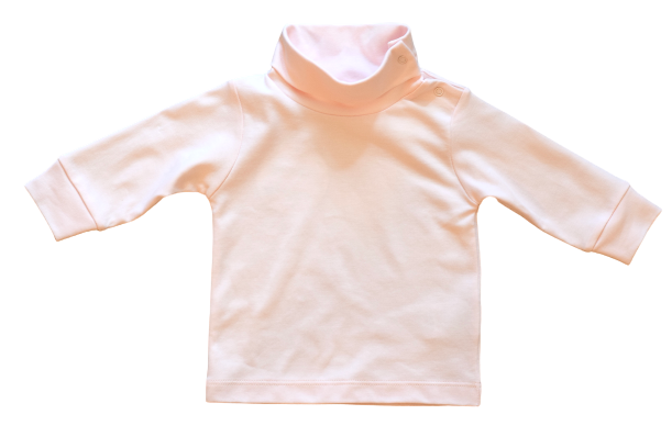 Pineapple Sunshine Solid Pink Turtleneck