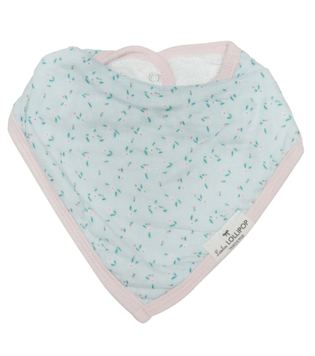 Bandana Bib Set- Rosey Bloom