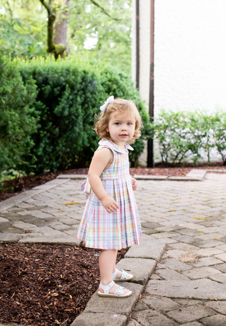 Peggy Green Josephine Dress- Abaco Plaid - Little Birdies