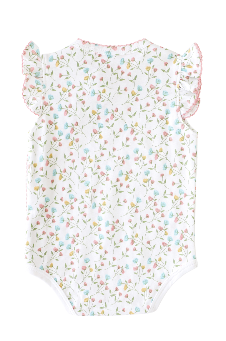 Pineapple Sunshine Pink Arabella Onesie with Bows