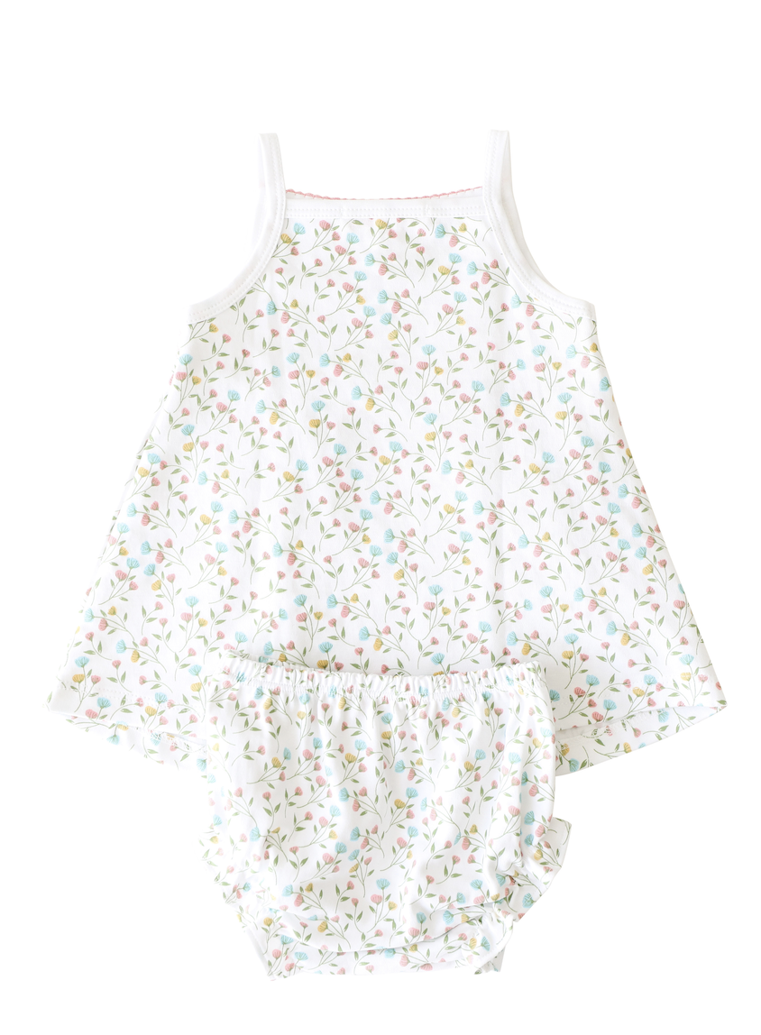 Pineapple Sunshine Pink Arabella Smocked Tank Dress