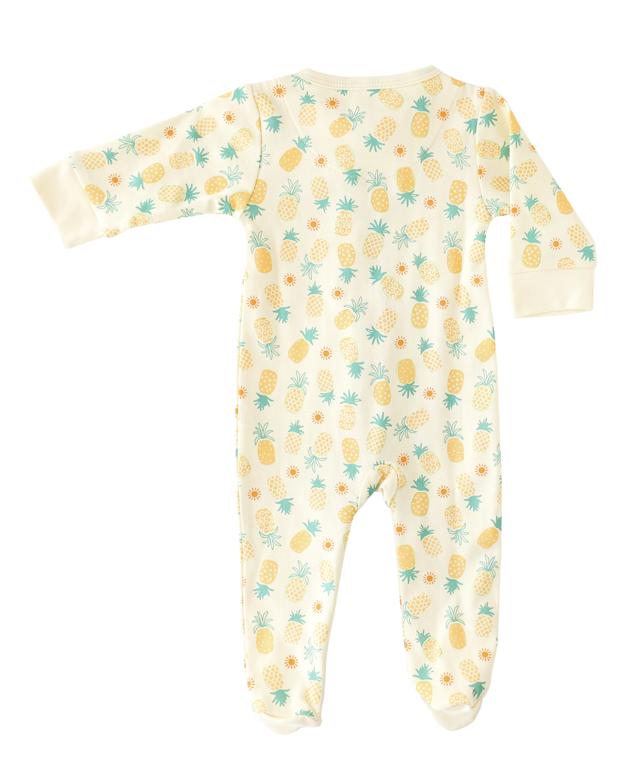 Pineapple Sunshine Pineapple Print Footie