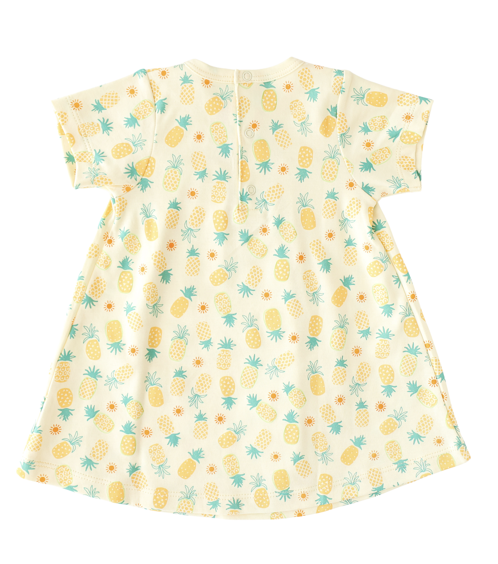 Pineapple Sunshine Pineapple Print Swing Dress