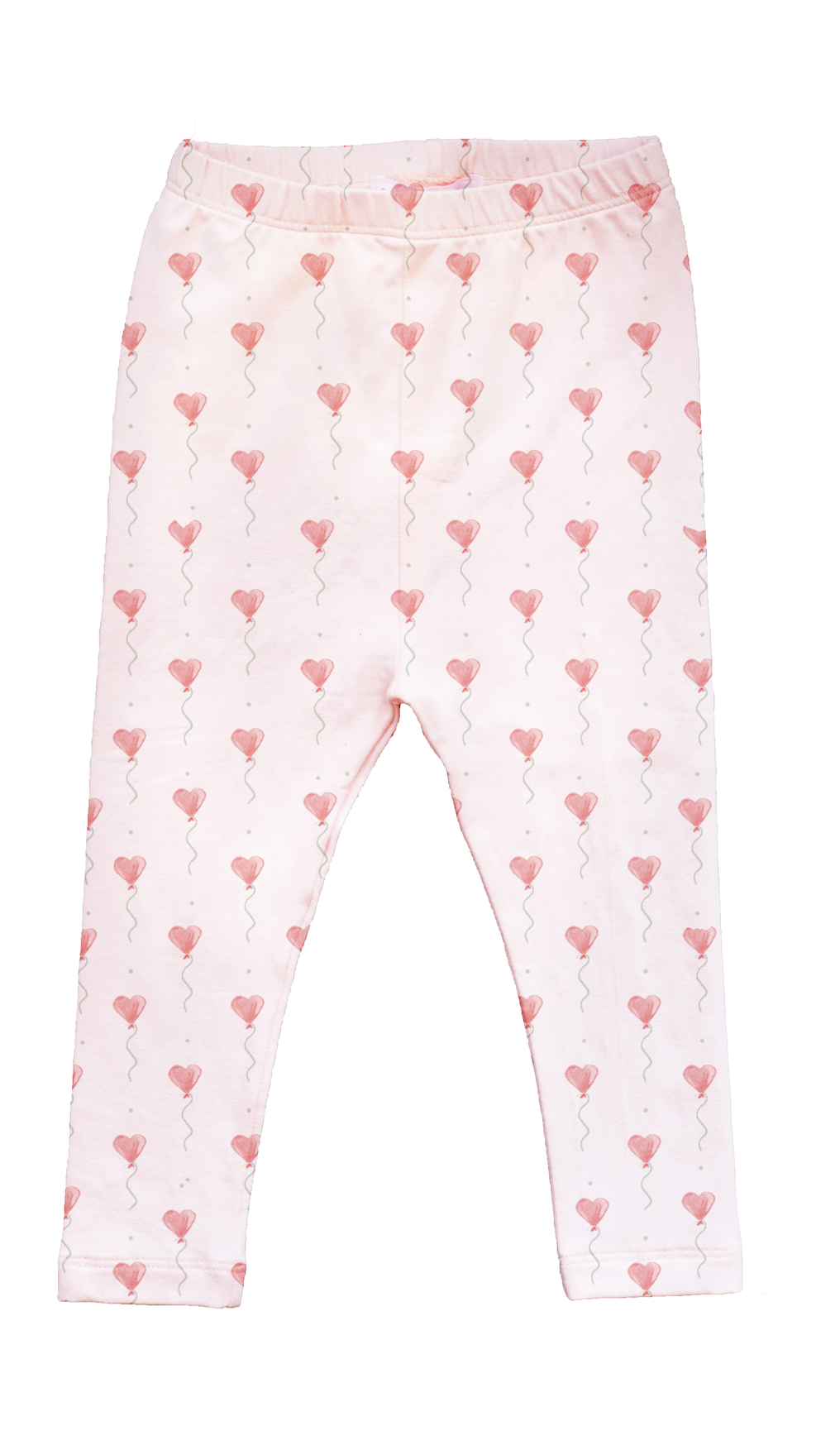 Pineapple Sunshine Pink Heart Balloon Legging Set - Little Birdies