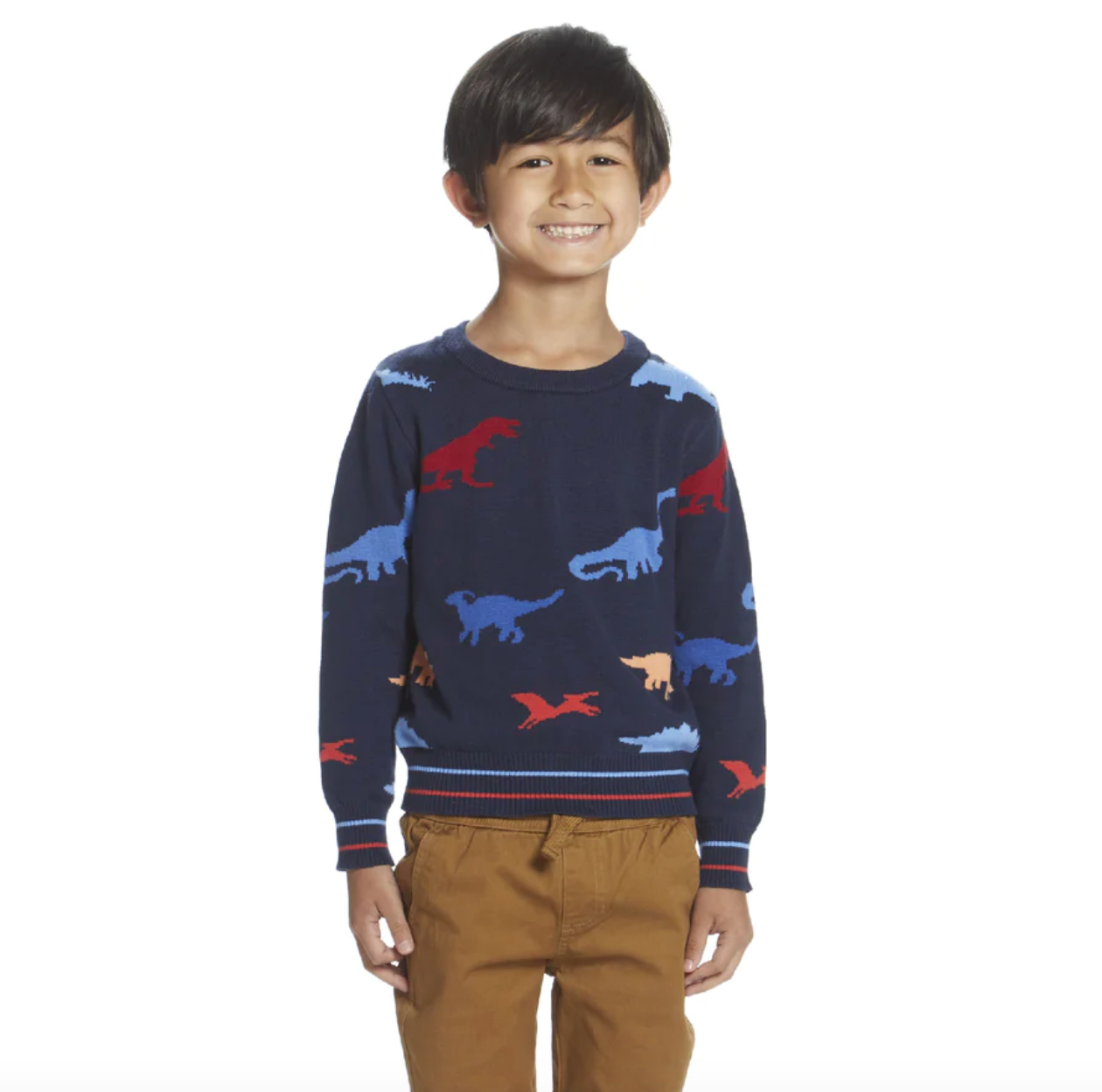 Andy & Evan Dinosaur Pattern Sweater - Little Birdies