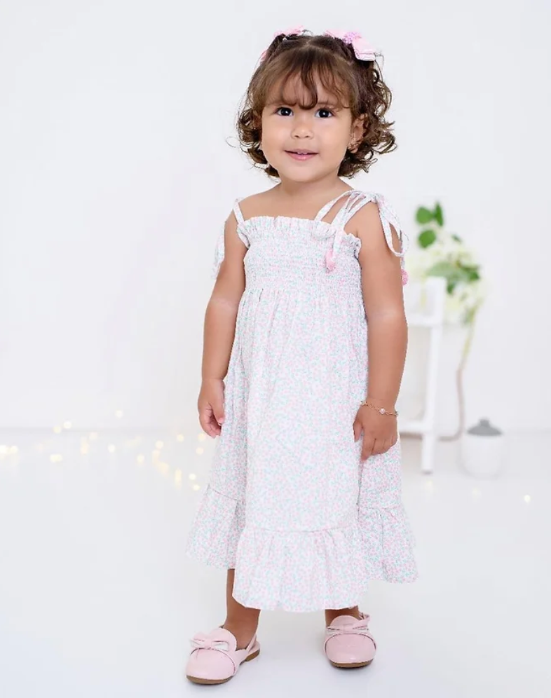 Kafka Baby Smocked Floral Dress - Little Birdies