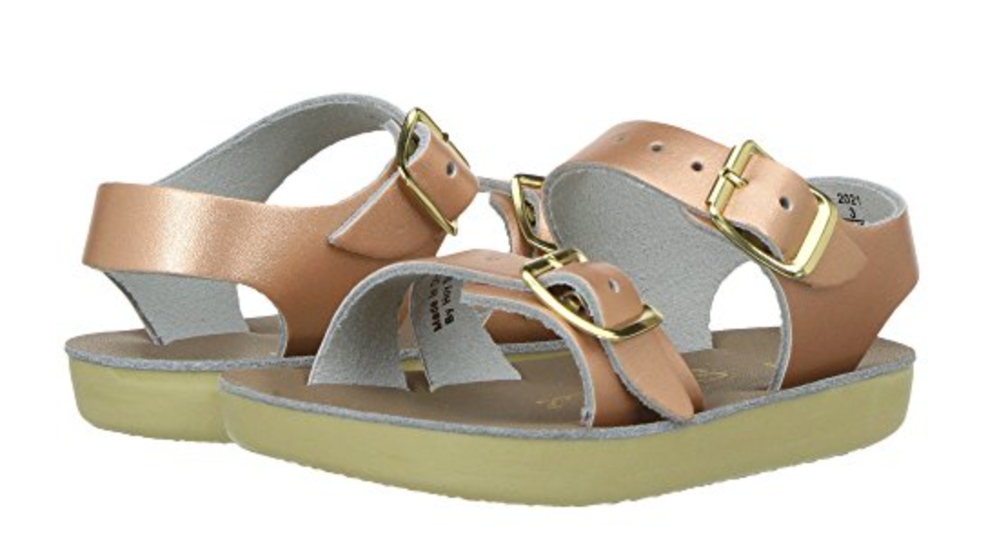 salt water sandal rose gold surfer sun san hoy shoe company