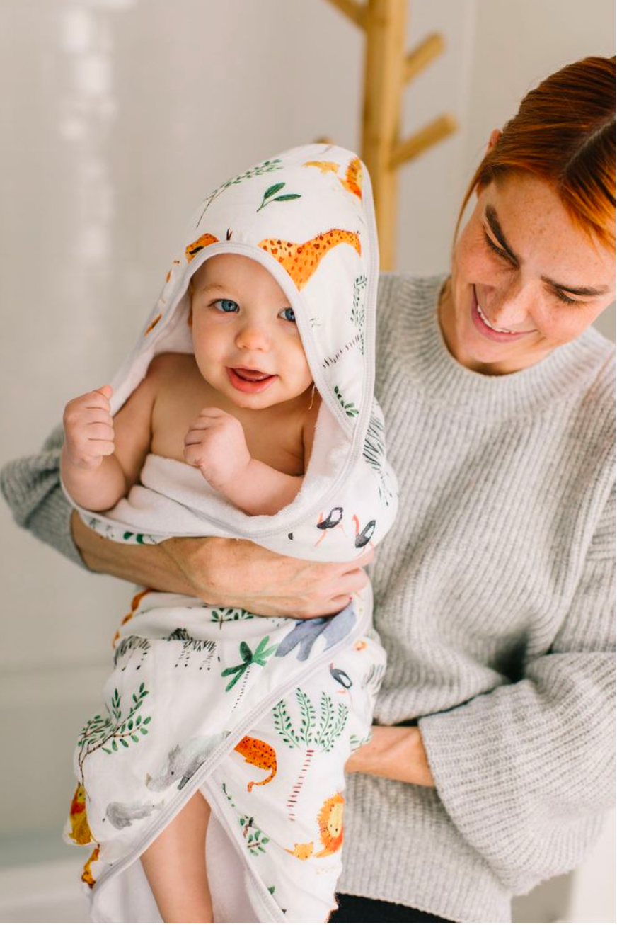 Hooded towel set hot sale