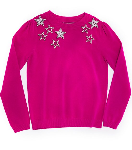 Milly Mini Starry fuchsia top