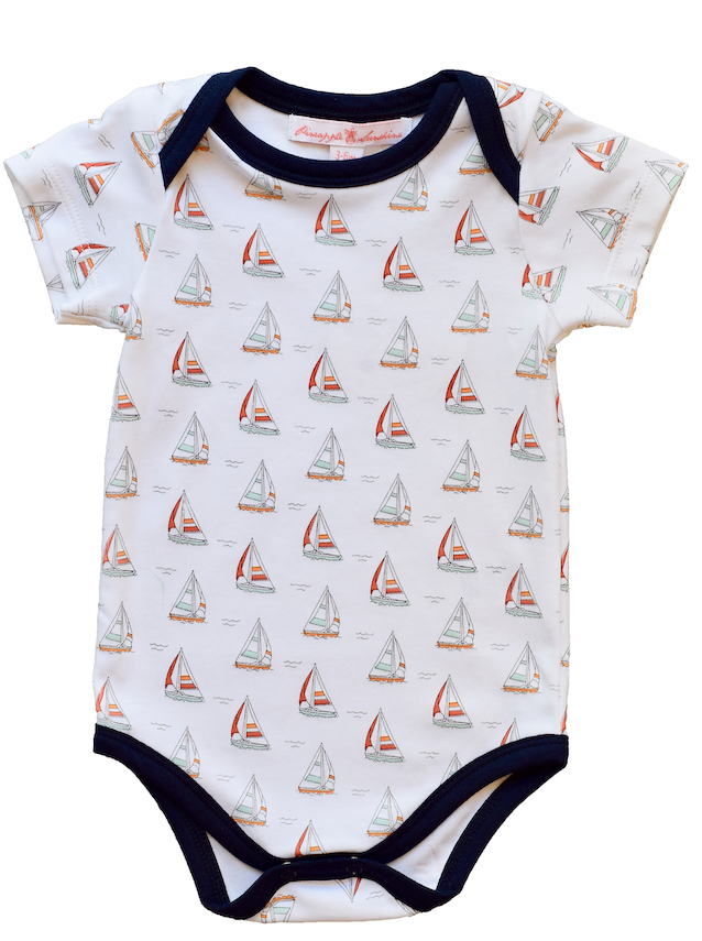 Pineapple Sunshine Sailboat Onesie