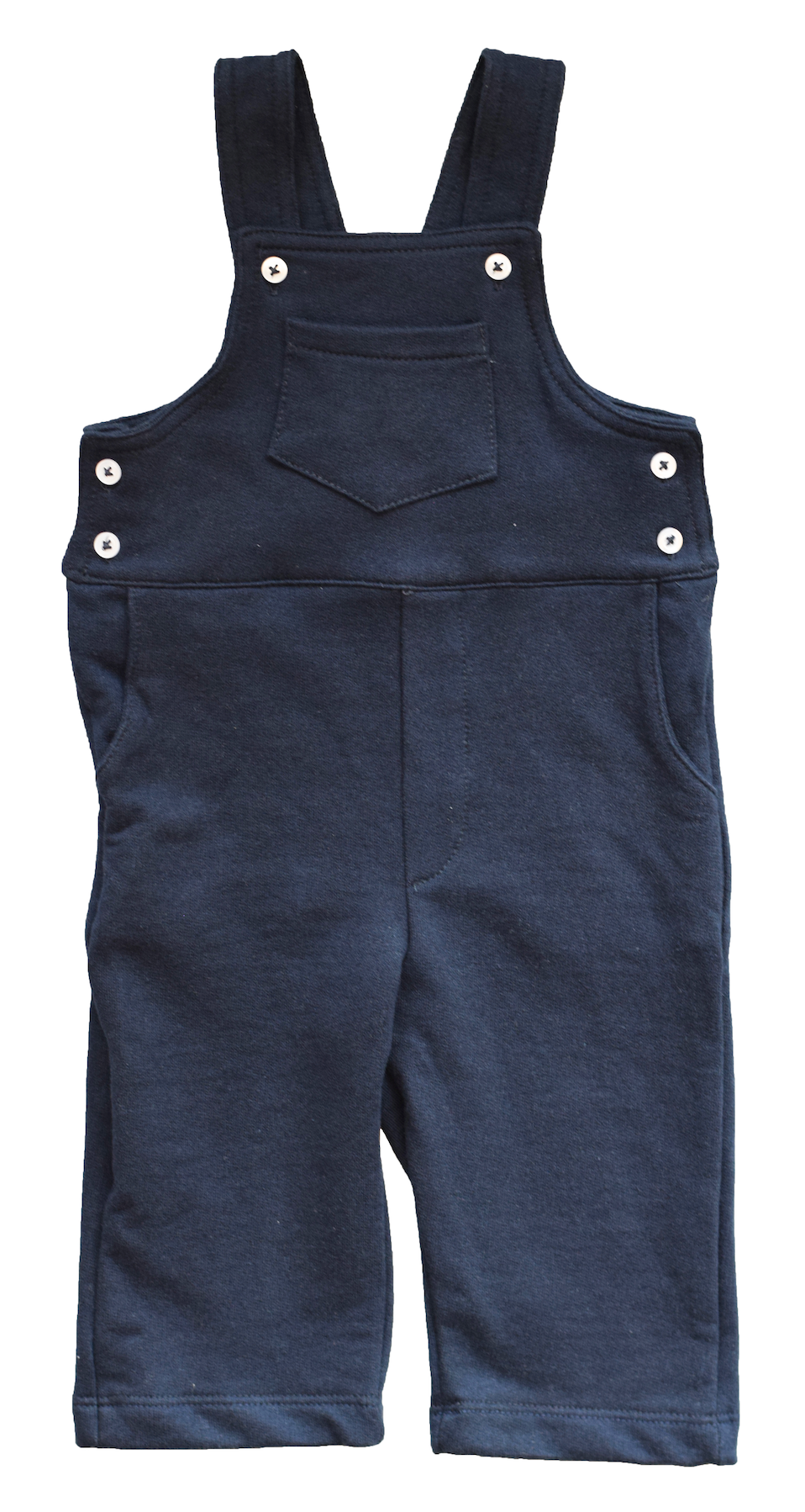 Pineapple sunshine navy knit dungaree