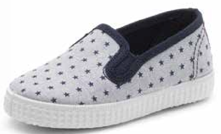 cienta shoe star print slip on