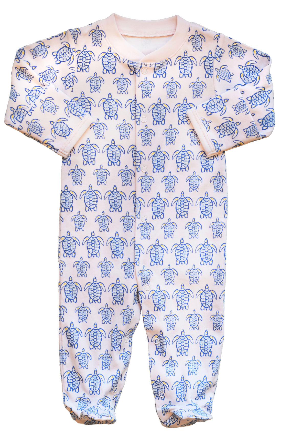 pineapple sunshine pink sea turtle footie