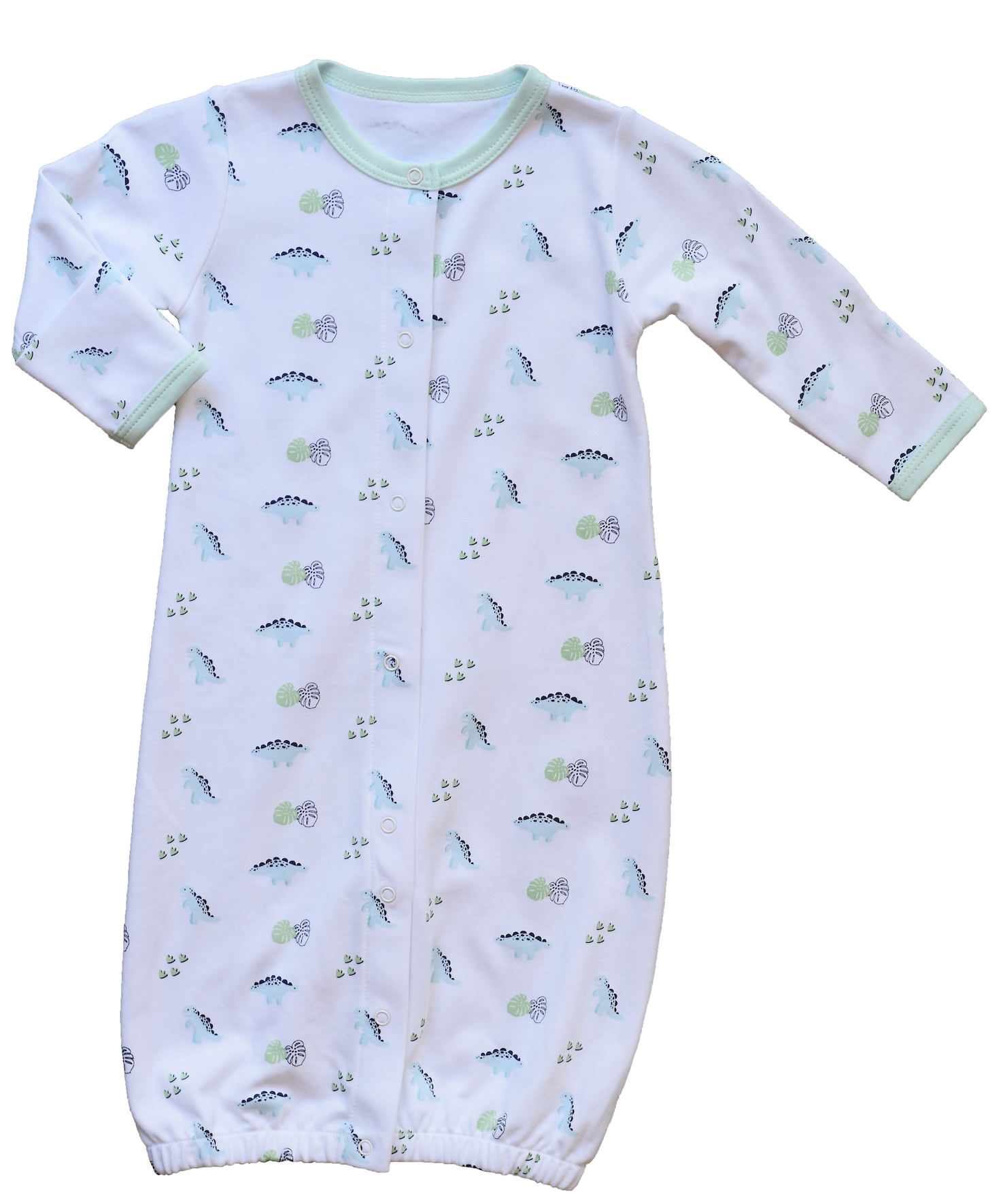 Pineapple sunshine Dino print converter gown