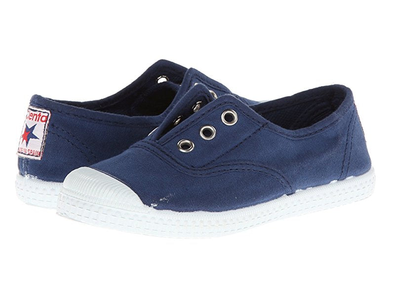 cienta shoes navy slip on